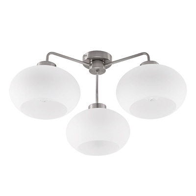 Lindby Navidia plafón, pantalla de vidrio opalino