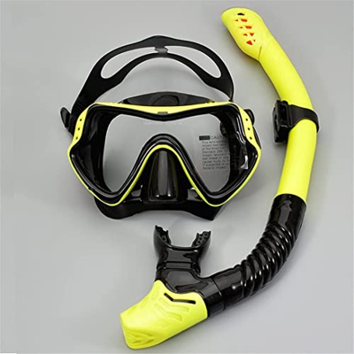 QHYTL Juego de máscara de Buceo Gafas antiniebla con Tubo de Gafas de Snorkel Máscara de natación con Correa Ajustable