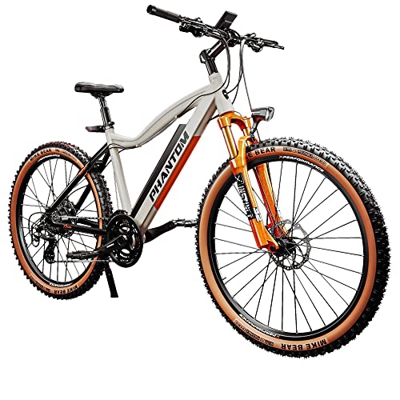 Phantom Instinct X | E-MTB | 29 pulgadas | 10,5 Ah 380 Wh | Bicicleta de montaña eléctrica (crema)