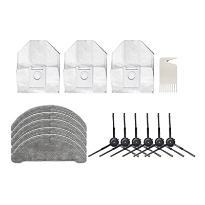 Robot Barrido Bolsa de Polvo Paño de trapeador Cepillo Lateral Ajuste for ROIDMI EVA Más Accesorios de aspiradora. (Color : Purple)