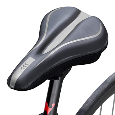 SANZH Cubierta de Asiento de Bicicleta | Cojín de Asiento de Ciclismo Que Absorbe los Golpes,Funda para sillín de Ciclismo Resistente al Desgaste, coj