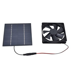FOLOSAFENAR Extractor de Energía Solar, Ventilador de Panel Solar Estable de 10 W los Ventiladores Dobles Reducen la Temperatura de los Cobertizos precio