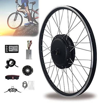 Kit de conversión de bicicleta eléctrica de 48V/1000W, Kit de conversión de Motor de bicicleta eléctrica, rueda delantera, Kit de conversión de bicicl