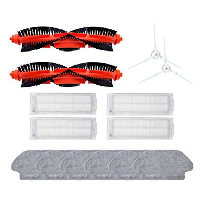 Onnekas Piezas de aspiradora Compatible con Xiaomi Mijia Stytj02ym Robot Vacuum Mop Limpieza del Robot Robot Principal Pela de Filtro Hepa Cloth Robot