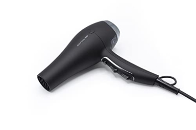 Corioliss FLOW | Secador de Pelo Profesional para Mujeres | 2000W AC TURBO POWER | Filtro Lavable Extraíble | Control de Temperatura y Velocidad (Blac