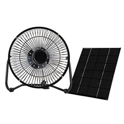 Ventilador de Panel Solar - USB 8 Pulgadas 2.5w/5W 5V Ventilador de enfriamiento de Hierro + Panel Solar para Viajes al Aire Libre características