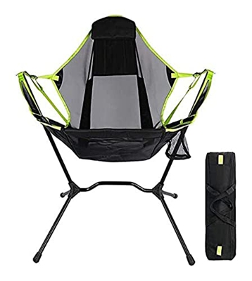 FMOPQ Silla Plegable al Aire Libre Silla de Campamento Silla de Pesca cómoda portátil Silla al Aire Libre con cojín Silla de Camping Silla de Camping 
