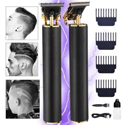BLUETRENDS Maquina Profesional Cortar Pelo, Maquinilla Cortapelos Recortadora de barba Profesional peluquero carga USB Ideal para Contornos y degradad