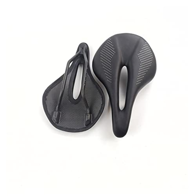 ZHOUFENG Asiento de Bicicleta 2021 PU+Carbon Fiber Saddle Road Mountain Bike Bicycle Saddle Compatible con el Hombre en Bicicleta Saddle Trail Comfort