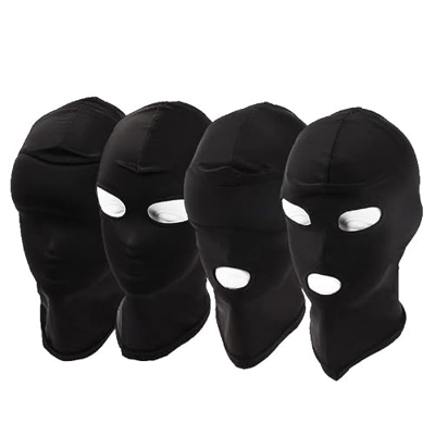 SmartRing 1 máscara de Ojos Transpirable Unisex de Cara Completa para Cosplay con Funda (Negro, Estilo Aleatorio).