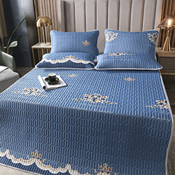 Colchoneta De Dormir De Verano - Colchoneta De Seda De Hielo De Látex con Impresión 3D Europea, Juegos De Cama De 3 Piezas De Microfibra 100% Lavada,  características