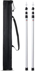 DACUN Postes de Lona telescópica, Polos de Camping for Tarp Tarjetas Tarjetas Pórchos Sun Sails Tarpaulin Headroom Aluminio Ajustable Telescopio 90-23 precio