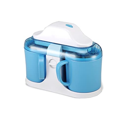 Helado y Fabricante de postres congelados rápido y Saludable Fabricante de Helados de Fruta Suave eléctrica automática 2 barriles congelador de Fruta 