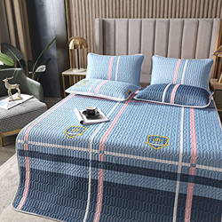 Colchoneta De Dormir De Verano - Colchoneta De Seda De Hielo De Látex con Impresión 3D Europea, Juegos De Cama De 3 Piezas De Microfibra 100% Lavada,  en oferta