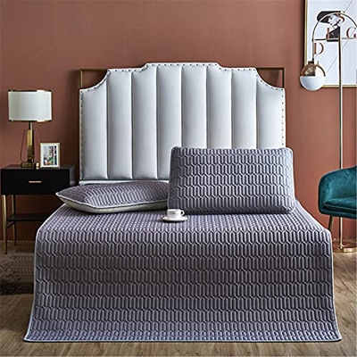 Colchoneta De Verano De Látex, Seda De Hielo De Verano Sensación Fresca Color Sólido Aire Acondicionado Colchoneta Suave Colchón Lavable Almohadilla D