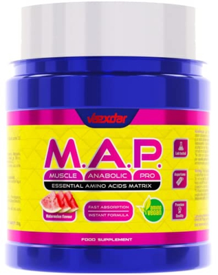 Vaexdar M.A.P. | Matriz de Aminoácidos Esenciales | Amino Vegan | Contiene 9 Aminoácidos Esenciales | Aumenta tu Rendimiento | Formula Instantánea | R