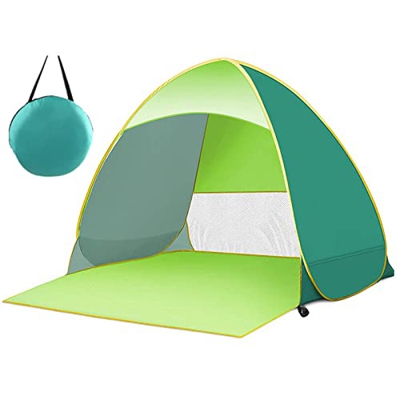 Rayblow 3-4 Personas De La Carpa De Playa Sol-Configuración Rápida Y Liviana Canopía UV De Protección Solar con Bolsa De Transporte para Niños Adultos