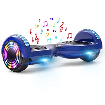 E-RIDES Hoverboard niños 6.5",Patinete Eléctrico Autoequilibrio,Hoverboards Patinete Smartgyro,Altavoces Bluetooth Luces LED Motor 500W,Regalos para N