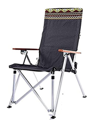 FMOPQ Silla Plegable al Aire Libre Silla de Campamento Silla de Camping Sillas al Aire Libre Brazo de Madera Descanso Playa Montaña Picnic Silla de Pl precio