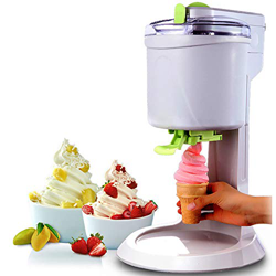 Mr.LQ Máquina De Helados Pequeña para El Hogar, Máquina para Hacer Helados DIY De Alta Capacidad De 1L, Rápida, Fácil De Limpiar, Adecuada para Hacer  características
