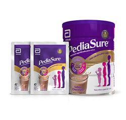 PediaSure - Pack Sobres Formato Viaje, Complemento Alimenticio para Niños con Proteínas, Vitaminas y Minerales, 850 gr + 2 sobres formato viaje, sabor características