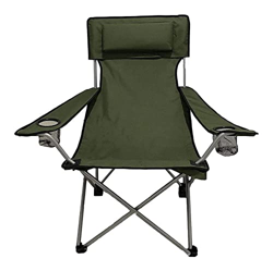 FMOPQ Silla Plegable para Exteriores, Silla de Campamento, Silla de Playa con portavasos, Silla para Acampar al Aire Libre, reposabrazos, Taburete Mul características