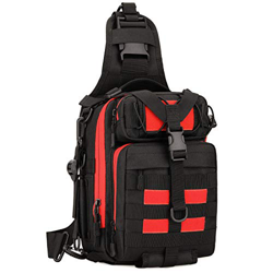 HUNTVP Mochila Táctical Mochila de Pecho Mochila de Bandolera Mochila de Hombro Estilo Militar Impermeable para Pescar Caza Correr Senderismo Ciclismo en oferta