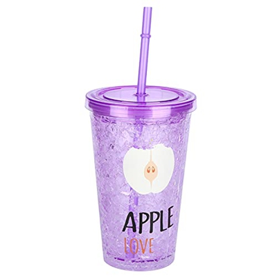 Taza de Batidos Congelados Rápidos, Taza de Plástico para Batidos con Pajita, Taza Portátil para Bebidas Heladas para Fiestas de Bebidas en el Hogar A