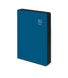 Agenda Académica 22-23 - Cuero Regenerado - Ocean - Día Página - Tamaño A5 - 15 x 21 cm - Idioma: Español - Inglés - Incluye dos cintas de registro y  en oferta