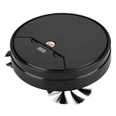 YECK Aspiradora, Robot de Barrido Multifunción Inteligente, para Limpiar el Ajuste de Velocidad de la Barredora de Piso del Hogar(Negro)