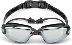 Gafas Profesionales de natación for Hombres y Mujeres enchufes Impermeables Anti antidiviegas Gafas de Piscina for Adultos Gafas de natación (Color :  características