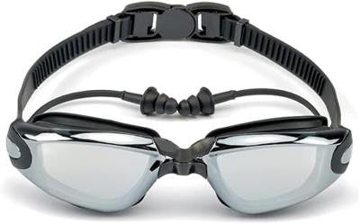 Gafas Profesionales de natación for Hombres y Mujeres enchufes Impermeables Anti antidiviegas Gafas de Piscina for Adultos Gafas de natación (Color : 
