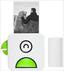 GUBAOPQLA Stampante Digitale Istantanea, Fotografica Wireless Portatile, Mini Stampante Bluetooth Pop-Open per iOS e Android, Modifica, Stampa e Condi precio