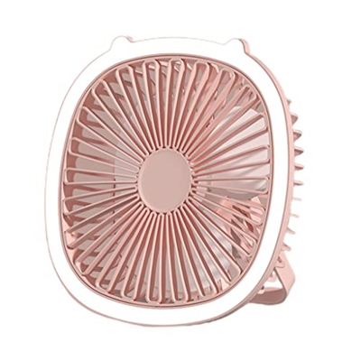 WZHZJ 3 velocidades USB Mini Ventilador Recargable con DIRIGIÓ Mesa de Escritorio Ligero USB Fanático del ceño del Ventilador del Techo (Color : B, Si