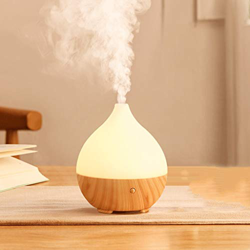 Humidificadores 100ml portátil humidificador, Mini humidificador de vapor frío con luz de la noche, humidificador personal Cerrado automáticamente, ul en oferta