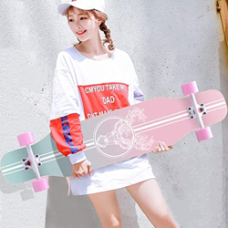 Xinduolei -Skateboard Maple Long Board Beginner Brush Dance Board Dance Profesional for Adultos Scooter de Cuatro Ruedas (Color : F) precio
