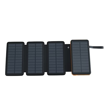 WLKINF Banco de energía Solar Super Gran Capacidad 16000 MAh Carga inalámbrica Energía móvil Carga rápida 18W Iluminación Exterior Multifuncional Impe