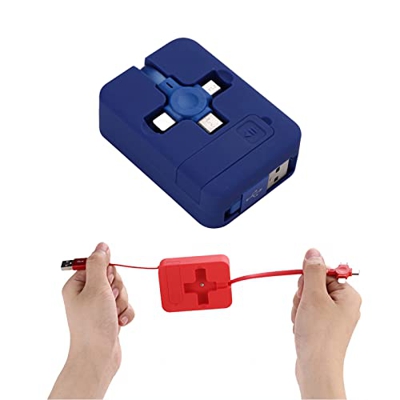 ToatlHeal Three In One Charging Cable Roll, Mobile Phone Charger 3 In 1 Fast Charging Micro USB Data Cable, Multi Charging Cable For Cell Phones, Tabl