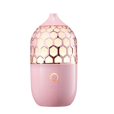 Humidificadores 90ml portátil humidificador, Mini humidificador de vapor frío con luz de la noche, humidificador personal Cerrado automáticamente, ult