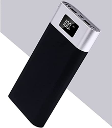 Banco de energía, Pantalla LED compacta, batería Externa con Salida Dual 2.1A, Banco de energía para teléfono móvil 2022,Plata características