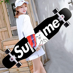 Xinduolei -Skateboard Maple Long Board Beginner Brush Dance Board Dance Profesional for Adultos Scooter de Cuatro Ruedas (Color : A) en oferta