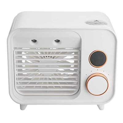 WZHZJ Humidificador de Ventilador de enfriamiento de Agua de Aire de Aire de Aire Acondicionado portátil DIRIGIÓ Luz 5 velocidades Escritorio Personal