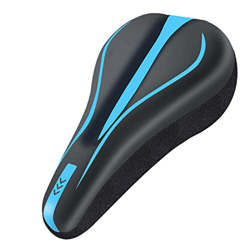 Funda de cojín para asiento de bicicleta, antideslizante, funda de cojín para asiento de bicicleta, cómodo cojín para sillín de bicicleta, accesorios  características