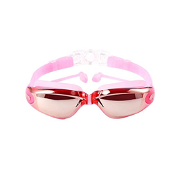 Bevis David Gafas de natación Deportes de Agua Marco Grande con Tapones for los oídos Gafas de natación Gafas de natación for Adultos (Color : B, Size precio