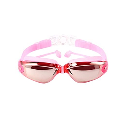 Bevis David Gafas de natación Deportes de Agua Marco Grande con Tapones for los oídos Gafas de natación Gafas de natación for Adultos (Color : B, Size