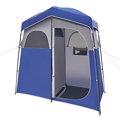 Rayblow Campaña Carpa De Ducha De Gran Tamaño Privacidad Portátil Acampar Al Aire Libre con Vestidor Cambiante De Piso Fácil Configuración Refugio De 