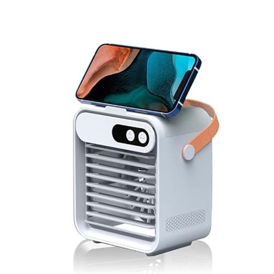 Ventilador enfriador de aire, humidificador portátil USB para aire acondicionado, soporte para teléfono, ventilador eléctrico refrigerado por agua, mi