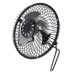 Ventilador con energía solar, mini ventilador solar portátil compacto, negro, 20 cm de diámetro, 6 V, 3,5 W, salida USB para viajes al aire libre, pic características
