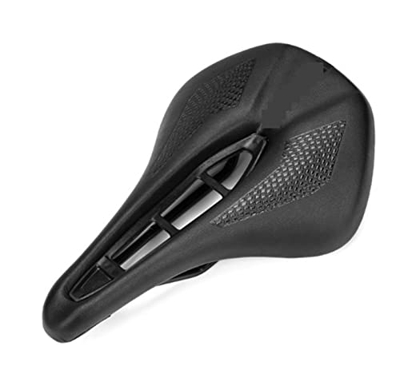 ZHOUFENG Asiento de Bicicleta Ultralight Mountain Bike Saddle Damming Road Racing Anti-Skid ensillado Asiento ensayado Hueco Transpirable cómodo Silla