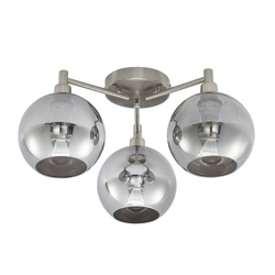 Lindby Ladino plafón, 3 luces, smoke en oferta